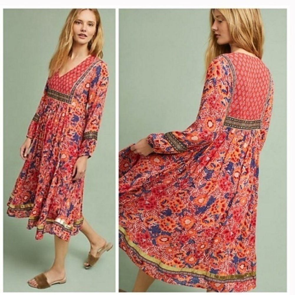 RD & KoKo Anthropologie Jacinta Peasant Dr…